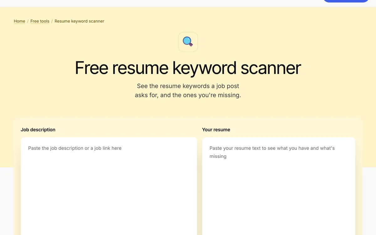 The resume keyword scanner